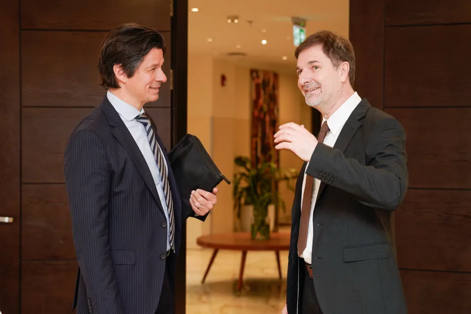 H.E John Kotsopoulos, Permanent Mission of Canada to the African Union, and Mr. Sead Alihodzic, International IDEA